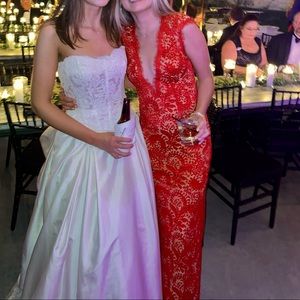 Red Jovani Lace Dress